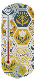 La Crosse 204-1520H 8-inch Analog Capillary Window Thermometer with Beehive - color: Canary