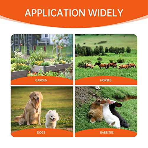 S65 0.065J Solar Electric Fence, 2 Miles Solar Fence Charger for Preventing Bears, Raccoons, Skunks Intruding, Solar Electric Fence Charger with Grounding Rod