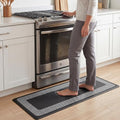 Chef Gear Hettie Anti Fatigue Cushioned Kitchen Mat 18"x48" Black - color: Black, size: 48"L x 18"W x 0.3"Th