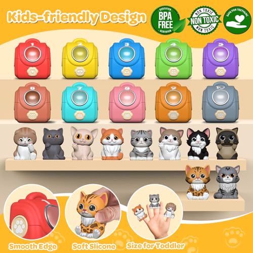 Letapapa Toddler Toys for 1-3 Year Old, Montessori Toys Themed Dog for Baby | Educational Counting, Matching & Sorting Toys Activities, Fine Motor Skills Christmas Birthday Gifts for Baby Boy Girl 12-18M - style: KITTEN