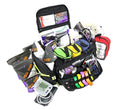 Lightning X Premium Stocked Modular EMS/EMT Trauma First Aid Responder Medical Bag + Kit - color: Black
