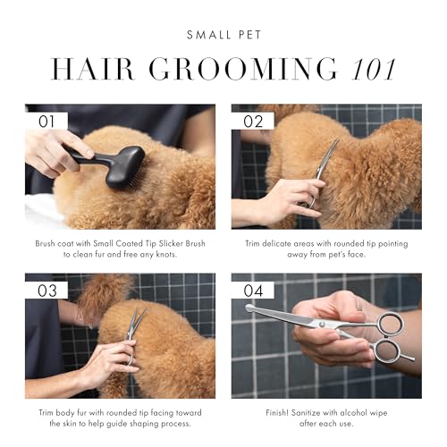 Tweezerman 7" Pet Grooming Shears-Safety Round Tips for Dogs & Cats - style: 7" Shears
