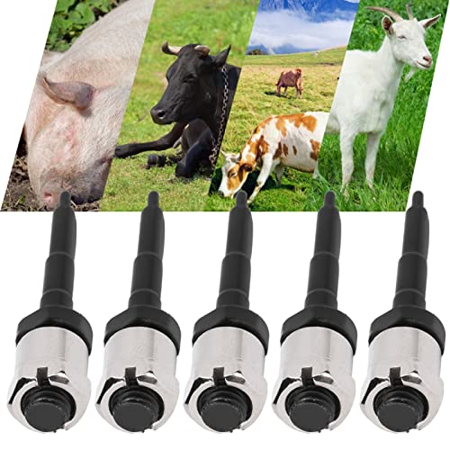 5Pcs Ear Tag Needle Pin, Stainless Steel Ear Tag Nail, Livestock Use Ear Tagger Accessories for Cattle Cows Pigs Sheep