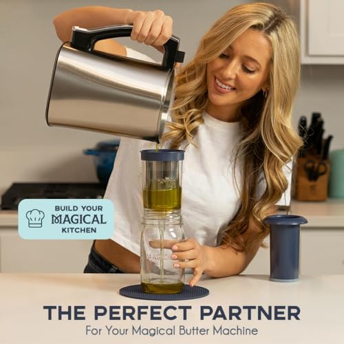 Magical Butter Filter Press - BPA-Free Reusable Straining System & Brush - size: Magical Filter Press