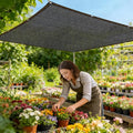 Shade-Cloth 85-90% for Garden Greenhouse Plants 10x14 FT, Black Sun-Block Shade Cover Mesh Tarp with Grommets Sun Shade Canopy for Outdoor Pergola Patio Flower Lawn Kennel Chicken Coop - size: 10x14 FT