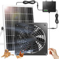 7.1“Solar Powered Fan for Chicken Coop with Pull String, Runs Day and Night | 12000mAh Battery , Timer 4/8H,USB-C & Solar Dual Power, Waterproof Exhaust Fan for Shed Greenhouse Doghouse