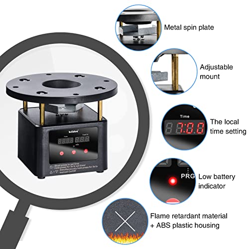 Automatic Chicken Feeder Timer, Briidea Poultry Feeder Motor and Timer Kit, Metal Spin Plate, Adjustable Mount, Ideal for Chickens, Ducks, Geese