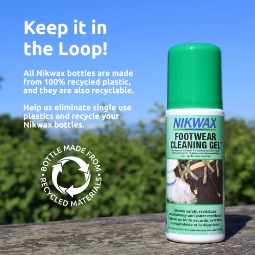 Nikwax Footwear Cleaning Gel, Shoe Care, Boot Cleaner for Suede, Leather, Fabric & Synthetic Materials, Safe for Gore-Tex, Waterproof, DWR