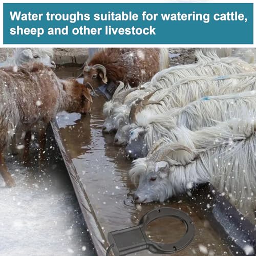 500W De-icer Submergible Bird Bath Heater Aluminum Cast for Livestock Poultry Horses, Cows, Birds, Wildlife Drinking Indoor Outdoors in Winter with 10 Foot Cord Birdbath Water Heater