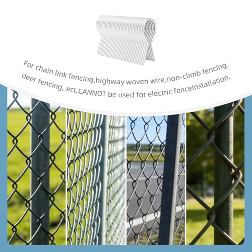 200 Pcs 1-5/8" 11-Gauge Galvanized Steel Twist Fence Ties with Drill Chuck | Pre-cut EZ chain link fence ties tools, corrosion resistant fasteners fit T&U posts for farm garden livestock fence repair