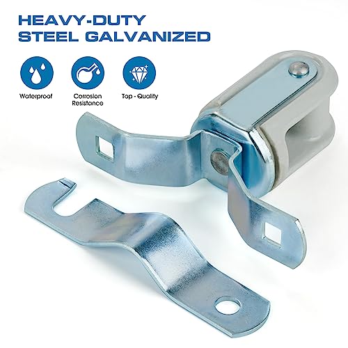 Heavy Duty Wire Holder, Porcelain Insulator with Adjustable Bracket, 1-1/4" - 3" (1)