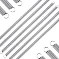 6pcs Extension Springs,0.047"x0.4"x11.8" 304 Stainless Steel | Extension Springs with hook ends 11.8inch - size: 0.047"x0.4"x11.8"