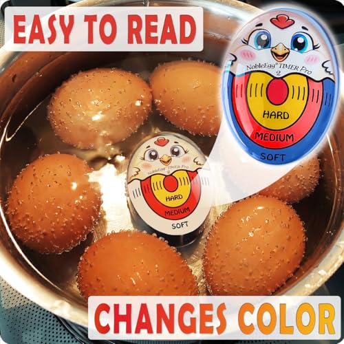 Nobleegg Egg Timer Pro2 Boiling Soft Medium Hard Eggs Kitchen Gadget Tricolor Certified - color: Tricolor
