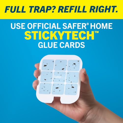 Safer Home Flying Insect Trap, Plug-in Fruit Fly Trap for Indoors, 2-Pack | Flying Insect, Moth, & Gnat Trap, Fruit Fly Killer, Fly Catcher, 24/7 Catch, Chemical-Free, 2 Traps + 2 Glue Cards, SH502-2SR - size: 2 Traps + 2 Glue Cards
