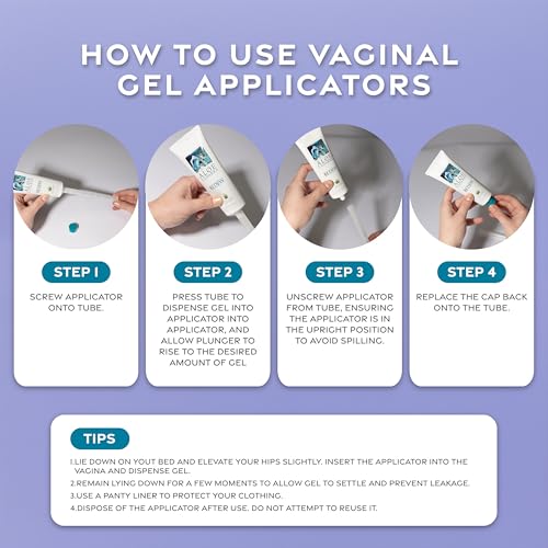 Aloe Cadabra Extra Disposable Vaginal Applicators, Individually Wrapped | Pack of 2, Single Use, Hygienic Design with Pre-Measured Dosage Markings & Threaded End for use with Lubricants & Creams - size: 2-Pack