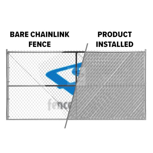 Chain Link Fence Privacy Tape (Gray) - color: Gray