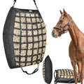 Hay Bags for Horses Slow Feed,Heavy Duty Oxford Fabric with Widening Side Design, Full Back Zipper & Adjustable Strap for Easy Filling, Hanging and Clean Eating New Version