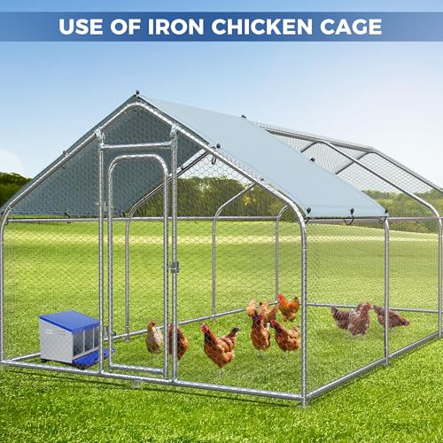Garvee 3-Hole Roll Away Egg Collection Chicken Nesting Box | Galvanized Steel Nest Box for Laying Eggs - color: Blue, size: 3 holes