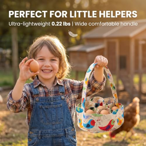 Egg Collecting Basket, Large Egg Collection Bag for Gathering Fresh Eggs - color: Color 3