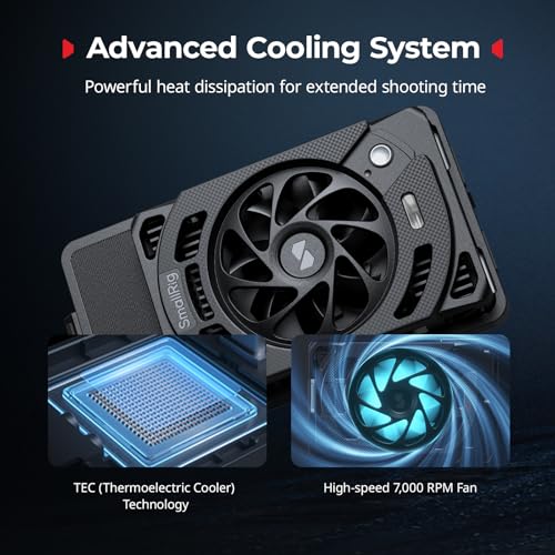 SMALLRIG Cooling Fan for Nikon ZR, Camera External Cooling System with Dual-Speed Modes, Snap-On Design, TEC Cooling Module, Compatible with SmallRig V-Mount Battery Plate - 5874 - style: for Nikon ZR