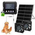 25W Smart Solar Fan for Chicken Coop, Solar Powered Fan for Dog Shed Garage | 2500mAh Battery, 3 Smart Modes, Memory Function, IP65 Waterproof, - size: 25W Solar Fan + Smart Control