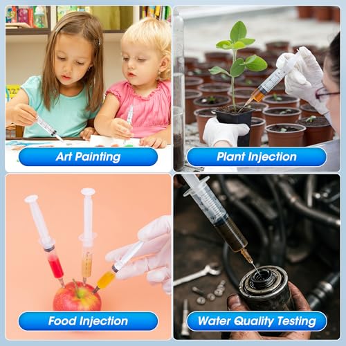 1ml Syringe Without Needle, Syringe with Cap, 30 Pack Individually Wrapped | Clear Scale Markings, Smooth Plunger Movement Enable Accurate Measurement and Controlled Liquid Dispensing - style: 1 ml Luer Slip