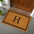 Evergreen Flag Monogram Large Coir Doormat, 36x24 Inches, Letter H - color: Letter H, size: 36 x 24 inches