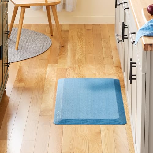 KitchenAid Gourmet Series Kitchen Comfort Gel Mat, Solid Basketweave, Blue Velvet, 20"x39" - color: Blue Velvet