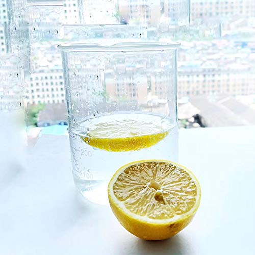 ULAB Scientific Glass Beaker Set, 3 Sizes 50ml 100ml 250ml, 3.3 Boro Griffin Low Form with Printed Graduation, UBG1001 - style: Low form 3 Sizes: 50ml 100ml 250ml