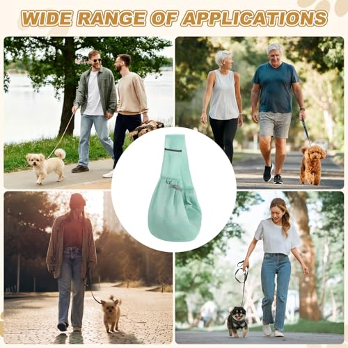 Dog Sling Carrier for Small Dogs and Cats Up to 16.5 Lbs, Soft Pouch Breathable Mesh Pet Crossbody Shoulder Bag, (Blue, 1 Pcs) Intended for Outdoor/Camp/Travel - color: Blue