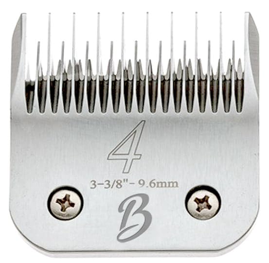 Detachable A Series 4 Blade Dog Grooming Skip Tooth Cuts Length 3 3/8" - 9.6mm Japanese High Carbon Steel Dog Grooming Blade Supplies | Detachable Blade Clippers (Compatible A5 Series(B4) - color: 4 (3/8" or 9.6mm) Skip Tooth