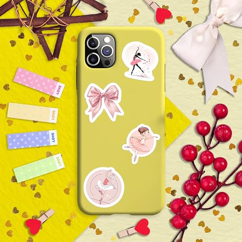 100Pcs Ballerina Stickers, Ballet Stickers - Ballerina Party Supplies -Cute Ballet Decals - Gift for Women & Men - color: Ballerina Stickers