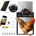 Solar Powered Automatic Chicken Coop Door IP65 with 2K Camera APP Control | App Control, Motion Alarm, 10m Night Vision, 2-Way Audio, IP65 Waterproof, Anti-Pinch Protection, 6-Month Battery