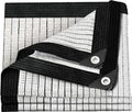 Shade Cloth-Thickened and Encrypted 80% Aluminum Shade Cloth for Greenhouse Balcony Garden,Outdoor Pergola,Lawn,Cars.Easy Hanging with Edges and Holes,Silver Heat Reflective Tarp - size: 8ft×12ft