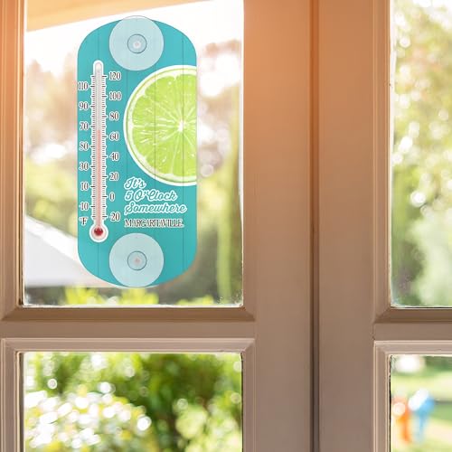 La Crosse 204-1081MV 8-inch Analog Capillary Window Thermometer with Lime - color: Lime