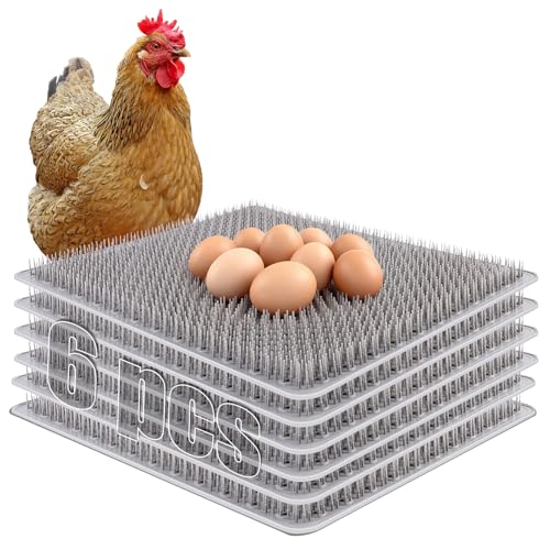 Kalolary 6 Pcs 12"x 14"Silicone Chicken Nesting Pads for Chicken Coop | Nesting Box Liners Reusable Chicken Egg Laying Mats Chicken Bedding for Coop Accessories for Hens Laying Eggs, Easy to Clean