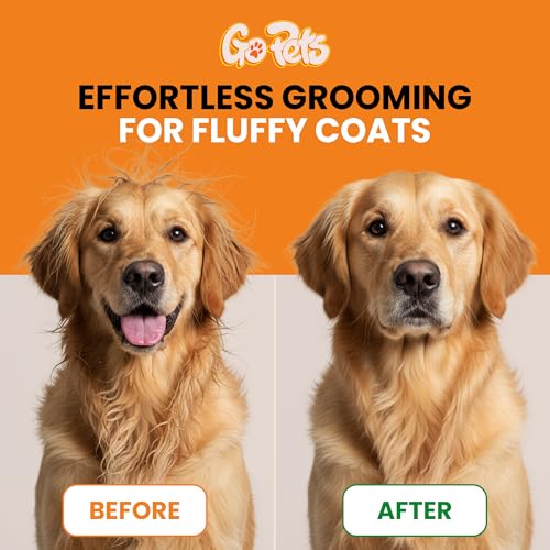 Double Row Dematting Rake Undercoat Deshedding Tool for Dogs & Cats | Dog Brush for Shedding and Grooming, Long Hair Pet Grooming Brush for Mat Removal, Detangling, and Shedding Control - style: Double Row Dematting Comb