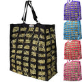 Derby Originals Supreme 4-Sided Slow Feed Hay Bag – Patented, 1-Year Warranty, 3.5" & 1.75" Openings - color: Black
