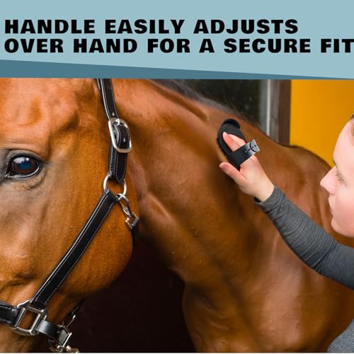 LemonRoad 4 Pcs Livestock Massage Brush, Large Plastic Horse Scratcher Grooming Brush Set Multifunctional Wet Dry Usage for Bathing Massage Hair Cleaning for Cow Cattle Sheep Horses Pigs