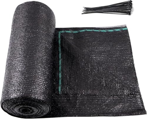 Amagenix 70% Shade Cloth Roll, 8' x 100 FT, Black | Cuttable Sun Shade Mesh Tarp UV Resistant Eyelets Screen Cover for Garden, Patio, Greenhouse, Canopy, Kennel, Plant - color: Black-70%, size: 8' x 100 FT