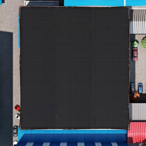winemana Black Shade Cloth 30x30 FT– 90% Sun Shade Mesh Tarp for Greenhouse, Garden, Patio, Dog Kennel, Chicken Coop, and Outdoor Protection, Plants Cover Shade Netting with 2 Reinforced Grommets - size: 90%-30 FT x 30 FT