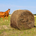 TONGMO 5x5 ft Round Bale Hay Net for Horses & Livestock - Slow Feeder Hay Nets with 2 inches Hole - size: 5×5 ft