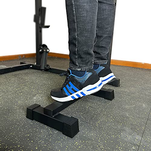 Steel Calf Raise Bar, Standing Machine for Stretching, Squat, Foot Stretch, Anti-Slip Solid Block (Calf Raise BAR 2)