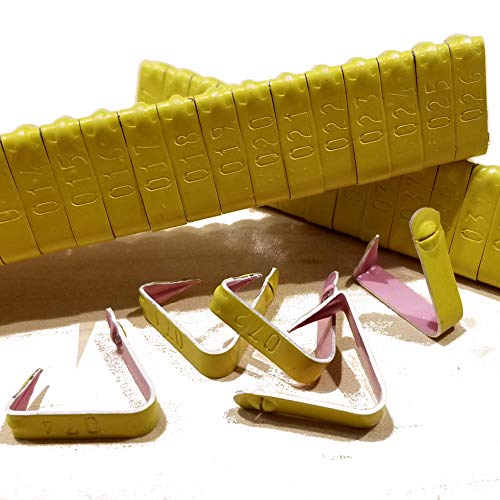 Jiffy Wing Bands Numbered - NOT Stamped Aluminum Chicken Pheasant Poultry Duck Wing Identification Tags (100, Yellow) - color: Yellow