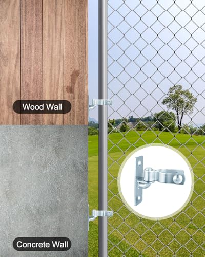 2 Pair Heavy Duty Gate Hinges 1-3/8'' Gate Hinge, Screws Included | Wall Mount Gate Hinge, Metal Chain Link Fence Outdoor Hinge - size: 2 Pair-1-3/8''