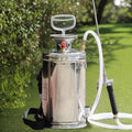 Stainless Steel Sprayer 3 Gallon - Steel Hand-Pump Sprayer, with 3.3-inch Reinforced Hose - Garden Sprayer for Home, Gardening, Ground Cleaning(3Gallon) - style: 3 Gal