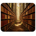 Mystical Forest Library Bookshelf Mouse Pad 9.5" x 7.9", Enchanted Book Nook Fantasy Cute Desk Mat - color: Forest Bookshelf