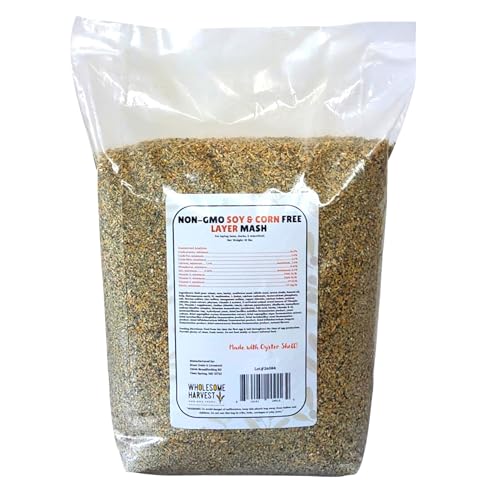 Non-GMO Soy Free-Corn Free Whole Grain Layer Mash (10 lb) - size: 10 Pound (Pack of 1), style: Layer Mash