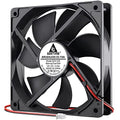 GDSTIME 120mm x 25mm 12V 2Pin Computer Case Cooling Fan Dual Ball Bearing | for Ice Maker, Wine Cooler, Power Supply, RV Fridge, Quartz Heater - 2500 RPM, 120x120x25mm, 12 Volt DC Brushless PC Fans - size: 120x25mm
