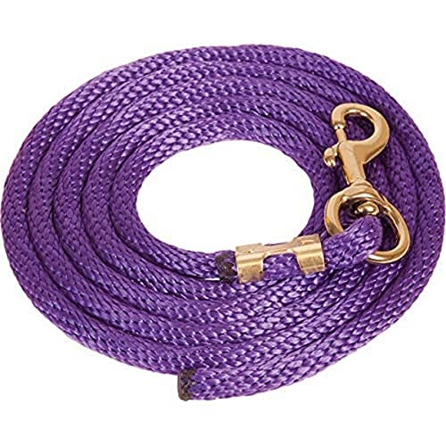 Mustang Poly Lead Rope 9ft. with Bolt Snap - color: Purple